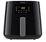 Philips Airfryer 3000 Serie XL, 6.2L (1.2Kg), Friggitrice 14-in-1, 90% Di Grassi In Meno Con La Tecnologia Rapid Air, Digitale, App Per Ricette (HD9270/90)