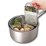 Saucepan Triple Divider And Separator Set - Saves Energy and Space When Cooking. Three Part Professional 18cm Stainless Steel Strainer. Vegetables, Potatoes, Mussels, Boiled Eggs. Pan Not Included.